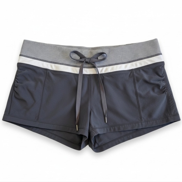 lululemon athletica Pants - Lululemon 2.5” Inseam Charcoal Athletic Running Shorts – Built-In Liner – Size 8